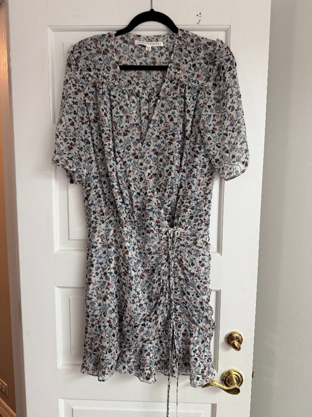 Veronica Beard White Floral Print Mini Dress Size 10